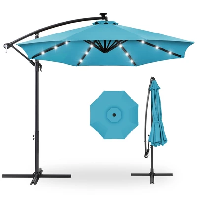 Best Choice Products 10ft Solar LED Offset Hanging Outdoor Market Patio Umbrella W/ Easy Tilt Adjustment 7 Best Choice Products 10ft Solar LED Offset Hanging Outdoor Market Patio Umbrella W/ Easy Tilt Adjustment - Image 7