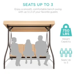 Best Choice Products 3-Seat Outdoor Converting Canopy Swing Glider Patio Hammock W/ Removable Cushions 13 Best Choice Products 3-Seat Outdoor Converting Canopy Swing Glider Patio Hammock W/ Removable Cushions -Best Choice Products GUEST 0591da19 2560 4d30 a843 35a7d8c9ac99