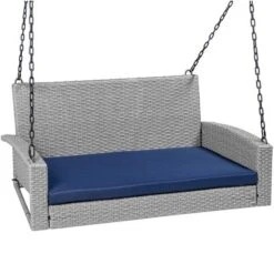 Best Choice Products Woven Wicker Hanging Porch Swing Bench For Patio, Deck W/ Mounting Chains, Seat Cushion 14 Best Choice Products Woven Wicker Hanging Porch Swing Bench For Patio, Deck W/ Mounting Chains, Seat Cushion -Best Choice Products GUEST 06cba70a ff37 4564 868f e921684d984c