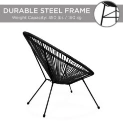 Best Choice Products 3-Piece All-Weather Patio Acapulco-Style Bistro Furniture Set W/ Rope, Glass Top Table -Best Choice Products GUEST 0b8367c2 1c26 4bef 861b 247c7c7e41e6