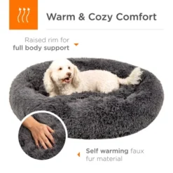 Best Choice Products 36in Dog Bed Self-Warming Plush Shag Fur Donut Calming Pet Bed Cuddler -Best Choice Products GUEST 139c92f8 e453 4cc9 a5d3 9201143c6d3c
