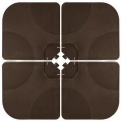 Best Choice Products 4-Piece Cantilever Offset Patio Umbrella Stand Square Base Plate Set W/ Easy-Fill Spouts -Best Choice Products GUEST 19182a1f 8a78 4ff9 91c1 1c64001f7e2d