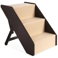 Best Choice Products Foldable Adjustable, Wide Wooden Carpeted Pet Stairs For Injured, Elderly Dog & Cat -Best Choice Products GUEST 19d22dd4 1f5b 4987 b633 0037647e1ecd