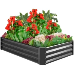 Best Choice Products 6x3x1ft Outdoor Metal Raised Garden Bed For Vegetables, Flowers, Herbs, Plants 16 Best Choice Products 6x3x1ft Outdoor Metal Raised Garden Bed For Vegetables, Flowers, Herbs, Plants -Best Choice Products GUEST 20c19473 fa5d 4d62 90fa eb970e0850ac