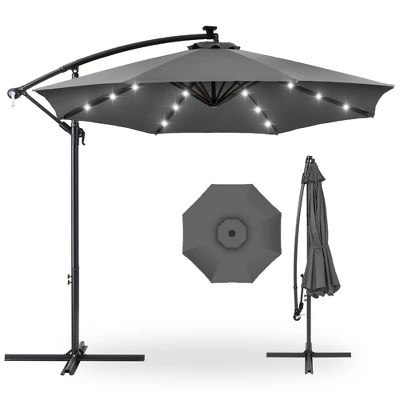 Best Choice Products 10ft Solar LED Offset Hanging Outdoor Market Patio Umbrella W/ Easy Tilt Adjustment 8 Best Choice Products 10ft Solar LED Offset Hanging Outdoor Market Patio Umbrella W/ Easy Tilt Adjustment - Image 8