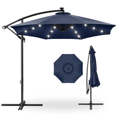 Best Choice Products 10ft Solar LED Offset Hanging Outdoor Market Patio Umbrella W/ Easy Tilt Adjustment 14 Best Choice Products 10ft Solar LED Offset Hanging Outdoor Market Patio Umbrella W/ Easy Tilt Adjustment - Image 14