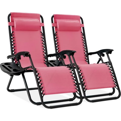 Best Choice Products Set Of 2 Zero Gravity Lounge Chair Recliners For Patio, Pool W/ Cup Holder Tray 12 Best Choice Products Set Of 2 Zero Gravity Lounge Chair Recliners For Patio, Pool W/ Cup Holder Tray - Image 12