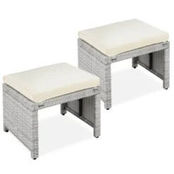 Best Choice Products Set Of 2 Multipurpose Patio Wicker Ottomans W/ Removable Cushions, Steel Frame 20 Best Choice Products Set Of 2 Multipurpose Patio Wicker Ottomans W/ Removable Cushions, Steel Frame -Best Choice Products GUEST 2b287d5e 6c23 4006 bb76 c92596edbe1b