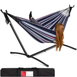 Best Choice Products 2-Person Brazilian-Style Cotton Double Hammock With Stand Set W/ Carrying Bag -Best Choice Products GUEST 2b9026de 2dc7 4e46 b50a b1f351b1743b