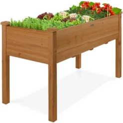 Best Choice Products Best Choice Product 48x24x30in Raised Garden Bed, Elevated Wooden Planter For Yard W/ Foot Caps, Bed Liner -Best Choice Products GUEST 2c1bb9bb 99bc 45b2 b8df 6f84c4379ae8