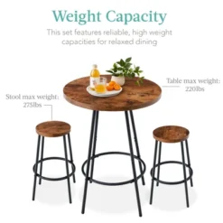 Best Choice Products 3-Piece Bistro Set, Modern Round Counter Height Dining Set W/ 2 Stools, Metal Frame -Best Choice Products GUEST 2d61febd 2a3e 4db7 8a07 15fba3d5a6f1