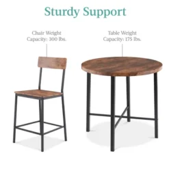 Best Choice Products 5-Piece Modern Round Counter Height Dining Set W/ 4 Chairs, 1.5in Thick Table -Best Choice Products GUEST 2da20398 c918 4271 b920 7ea49a5ffc0f