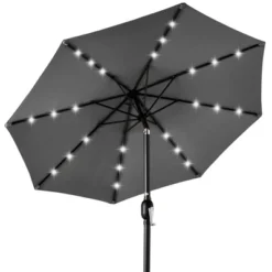 Best Choice Products 10ft Solar LED Lighted Patio Umbrella W/ Tilt Adjustment, UV-Resistant Fabric -Best Choice Products GUEST 2e850f34 06f7 4a6d 9289 49e456020b21