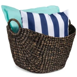 Best Choice Products Portable Large Hand Woven Wicker Braided Storage Laundry Basket Organizer W/ Handles -Best Choice Products GUEST 3a4470b0 2f80 469c a031 53628f4fe49f