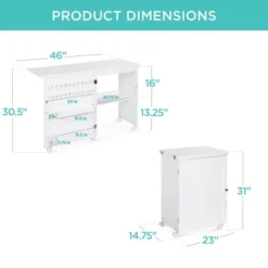 Best Choice Products Sewing Machine Table & Desk W/ Craft Storage And Bins -Best Choice Products GUEST 3a467ac3 d2b0 4654 98d5 d6ccd691419d