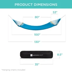 Best Choice Products 2-Person Woven Polyester Outdoor Caribbean Hammock W/ Curved Bamboo Spreader Bar -Best Choice Products GUEST 3c87ccd0 c03b 4df5 9ebf 56347466ea1e