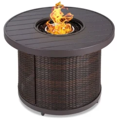 Best Choice Products 32in Round Fire Pit Table, 50,000 BTU Outdoor Wicker Patio Firepit W/ Cover, Tank Holder -Best Choice Products GUEST 3f8bc23e dd9b 4146 b203 77d4a3b15c39