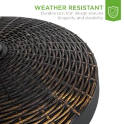 Best Choice Products 55lb Round Wicker Style Resin Patio Umbrella Base Stand W/ 1.75in Hole, Bronze Finish - Black 8 Best Choice Products 55lb Round Wicker Style Resin Patio Umbrella Base Stand W/ 1.75in Hole, Bronze Finish - Black -Best Choice Products GUEST 3fed47e1 e443 4395 bfc3 66c17a190e34