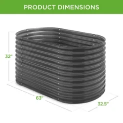 Best Choice Products 63in Oval Metal Raised Garden Bed, Customizable Outdoor Planter For Gardening, Plants -Best Choice Products GUEST 41a2f29d 56ab 435a 97a2 3a01303a6f87