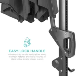 Best Choice Products 10ft 360-Degree Solar LED Cantilever Patio Umbrella, Outdoor Hanging Shade W/ Lights -Best Choice Products GUEST 41ce07ad 5e78 4bb0 be22 6ccb333f51c5