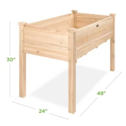 Best Choice Products Best Choice Product 48x24x30in Raised Garden Bed, Elevated Wooden Planter For Yard W/ Foot Caps, Bed Liner -Best Choice Products GUEST 43cab71f 6b45 41d8 bfb8 14921ce10b75