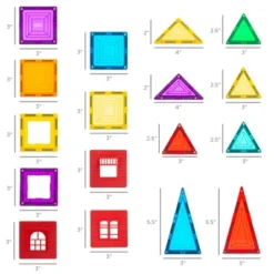 Best Choice Products 32-Piece Colorful Kids Mini Magnetic Tiles Educational STEM Toy Set W/ Carrying Case, Rounded Edges -Best Choice Products GUEST 44a6631d e94e 4684 b896 3df944bcd897