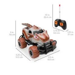 Best Choice Products Set Of 2 1/43 Scale 27MHz Toy Dinosaur RC Cars W/ 2 Controllers, 9mph Max Speed -Best Choice Products GUEST 46c6b47b 4024 4947 8237 04cc6d134336