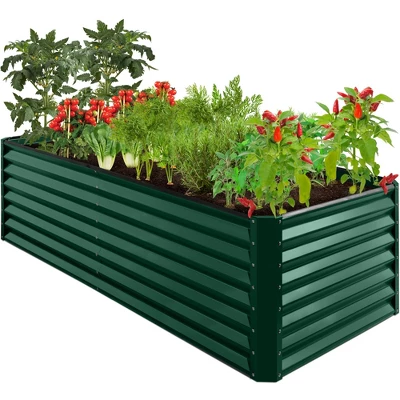 Best Choice Products 8x4x2ft Outdoor Metal Raised Garden Bed, Planter Box For Vegetables, Flowers, Herbs 10 Best Choice Products 8x4x2ft Outdoor Metal Raised Garden Bed, Planter Box For Vegetables, Flowers, Herbs - Image 10