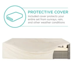 Best Choice Products 7-Piece Modular Outdoor Conversational Furniture Set, Wicker Sectional Sofas W/ Cover 15 Best Choice Products 7-Piece Modular Outdoor Conversational Furniture Set, Wicker Sectional Sofas W/ Cover -Best Choice Products GUEST 487e7973 d5f4 42e7 96dd 0eb576b0a211