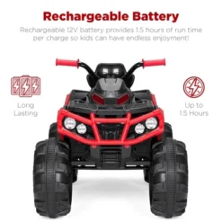 Best Choice Products 12V Kids Ride-On ATV Quad W/ Bluetooth, 3.7mph Max, Treaded Tires, LED Lights, Radio -Best Choice Products GUEST 48c7d0e4 25dd 4039 bacb bc770ccb0be4