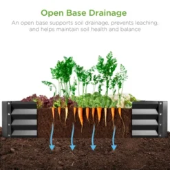 Best Choice Products 6x3x1ft Outdoor Metal Raised Garden Bed For Vegetables, Flowers, Herbs, Plants 12 Best Choice Products 6x3x1ft Outdoor Metal Raised Garden Bed For Vegetables, Flowers, Herbs, Plants -Best Choice Products GUEST 518f1fc4 7e1e 439c 921f 91e652cfccd8