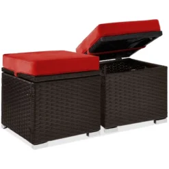 Best Choice Products Set Of 2 Wicker Ottomans, Multipurpose Furniture W/ Removable Cushions, Steel Frame 20 Best Choice Products Set Of 2 Wicker Ottomans, Multipurpose Furniture W/ Removable Cushions, Steel Frame -Best Choice Products GUEST 51ab58f0 3aa3 4c0d 8bbd ed536eb359e5