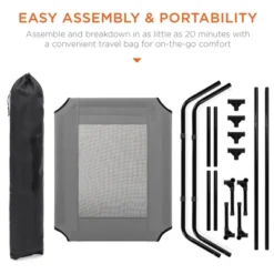 Best Choice Products 30in Elevated Cooling Dog Bed, Outdoor Raised Mesh Pet Cot W/ Removable Canopy, Carrying Bag -Best Choice Products GUEST 51fa458b 8c0c 43f0 ae09 8a2b157ab002