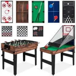 Best Choice Products 13-in-1 Combo Game Table Set W/ Ping Pong, Foosball, Basketball, Air Hockey, Archery -Best Choice Products GUEST 5217f030 7e74 4488 a20c c0aed2f480d1