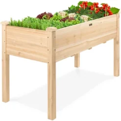 Best Choice Products Best Choice Product 48x24x30in Raised Garden Bed, Elevated Wooden Planter For Yard W/ Foot Caps, Bed Liner -Best Choice Products GUEST 5225f54a b50a 416b a980 ba7a036c2c7f