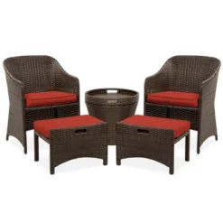 Best Choice Products 5-Piece Outdoor Wicker Patio Bistro Furniture Set W/ Storage Table, No Assembly 16 Best Choice Products 5-Piece Outdoor Wicker Patio Bistro Furniture Set W/ Storage Table, No Assembly -Best Choice Products GUEST 53ba901a 54a4 410b 8ef4 2cd02bde161e