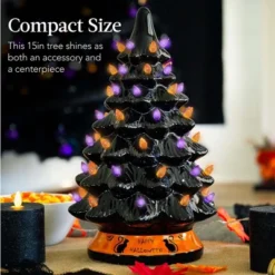 Best Choice Products 15in Pre-Lit Ceramic Tabletop Halloween Tree, Holiday Decoration W/ Orange & Purple Bulb Lights 10 Best Choice Products 15in Pre-Lit Ceramic Tabletop Halloween Tree, Holiday Decoration W/ Orange & Purple Bulb Lights -Best Choice Products GUEST 566424ef 3358 4175 bd1a 755966e836df