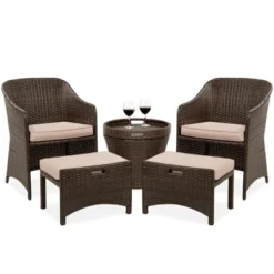 Best Choice Products 5-Piece Outdoor Wicker Patio Bistro Furniture Set W/ Storage Table, No Assembly 15 Best Choice Products 5-Piece Outdoor Wicker Patio Bistro Furniture Set W/ Storage Table, No Assembly -Best Choice Products GUEST 58d36c8e 2b2a 4f6c 8e3c a3ee219b9a7b