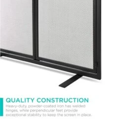 Best Choice Products 38.5x31in 2-Door Fireplace Screen, Handcrafted Wrought Iron Spark Guard W/ Magnetic Doors -Best Choice Products GUEST 59ed2dd1 0518 4f41 8eb9 fbfed6e7a3ea