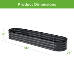 Best Choice Products 8x2x1ft Outdoor Metal Raised Oval Garden Bed, Planter Box For Vegetables, Flowers -Best Choice Products GUEST 5c702a19 406f 4594 9ae2 9eb4c2dca6d8