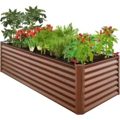 Best Choice Products 8x4x2ft Outdoor Metal Raised Garden Bed, Planter Box For Vegetables, Flowers, Herbs 17 Best Choice Products 8x4x2ft Outdoor Metal Raised Garden Bed, Planter Box For Vegetables, Flowers, Herbs -Best Choice Products GUEST 5e4822fc 9ce6 47dc a4c5 2e465f865b64