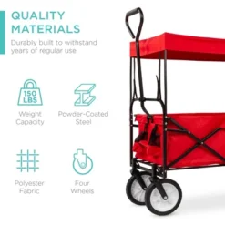 Best Choice Products Folding Utility Cargo Wagon Cart W/ Removable Canopy, Cup Holders 12 Best Choice Products Folding Utility Cargo Wagon Cart W/ Removable Canopy, Cup Holders -Best Choice Products GUEST 5ef7ec19 7f7d 4b8d 8f73 aa7b4cb140bf