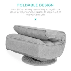 Best Choice Products Folding Floor Gaming Chair For Home, Office W/ 360-Degree Swivel, 4 Adjustable Positions -Best Choice Products GUEST 5f723b83 cbb2 42e2 bfd0 514342585f70