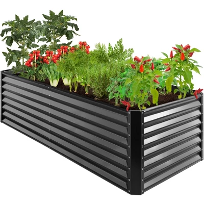 Best Choice Products 8x4x2ft Outdoor Metal Raised Garden Bed, Planter Box For Vegetables, Flowers, Herbs 7 Best Choice Products 8x4x2ft Outdoor Metal Raised Garden Bed, Planter Box For Vegetables, Flowers, Herbs - Image 7