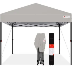 Best Choice Products 10x10ft Easy Setup Pop Up Canopy Instant Portable Tent W/ 1-Button Push, Carry Case -Best Choice Products GUEST 6427cbca fc98 48bc 97f3 a0202b330544