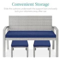 Best Choice Products Set Of 2 Multipurpose Patio Wicker Ottomans W/ Removable Cushions, Steel Frame 15 Best Choice Products Set Of 2 Multipurpose Patio Wicker Ottomans W/ Removable Cushions, Steel Frame -Best Choice Products GUEST 65588adb 3f0f 4ed9 8b6b b7047038d542