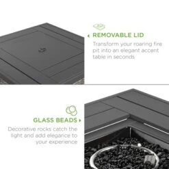 Best Choice Products 32in Fire Pit Table 50,000 BTU Outdoor Wicker Patio W/ Wind Guard, Glass Beads, Cover 10 Best Choice Products 32in Fire Pit Table 50,000 BTU Outdoor Wicker Patio W/ Wind Guard, Glass Beads, Cover -Best Choice Products GUEST 65f429f4 f40c 48ce bc80 d362285d6179