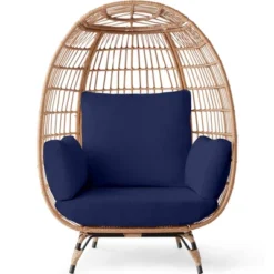 Best Choice Products Wicker Egg Chair Oversized Indoor Outdoor Patio Lounger W/ Steel Frame, 440lb Capacity -Best Choice Products GUEST 685a93b7 2104 4780 af6c 7c13671ecb8c