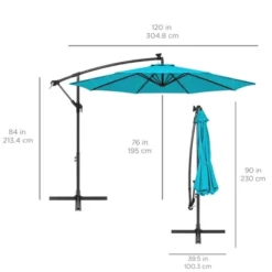 Best Choice Products 10ft Solar LED Offset Hanging Outdoor Market Patio Umbrella W/ Easy Tilt Adjustment 21 Best Choice Products 10ft Solar LED Offset Hanging Outdoor Market Patio Umbrella W/ Easy Tilt Adjustment -Best Choice Products GUEST 6ec2d852 2093 4f5a 9f43 df940c27af79