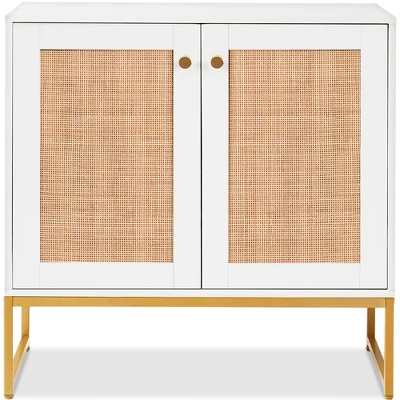 Best Choice Products 2-Door Rattan Storage Cabinet, Accent Furniture, Cupboard W/ Non-Scratch Foot Pads 9 Best Choice Products 2-Door Rattan Storage Cabinet, Accent Furniture, Cupboard W/ Non-Scratch Foot Pads - Image 9